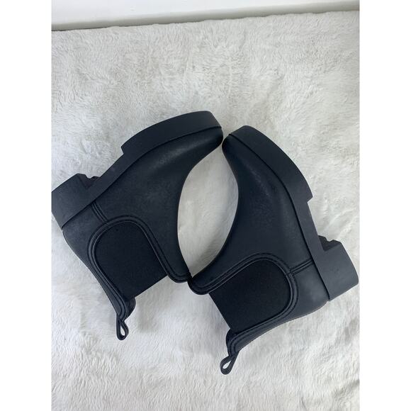 Jeffrey Campbell Black Rubber Chelsea Rain Boots Women’s Size 7 - Picture 5 of 8